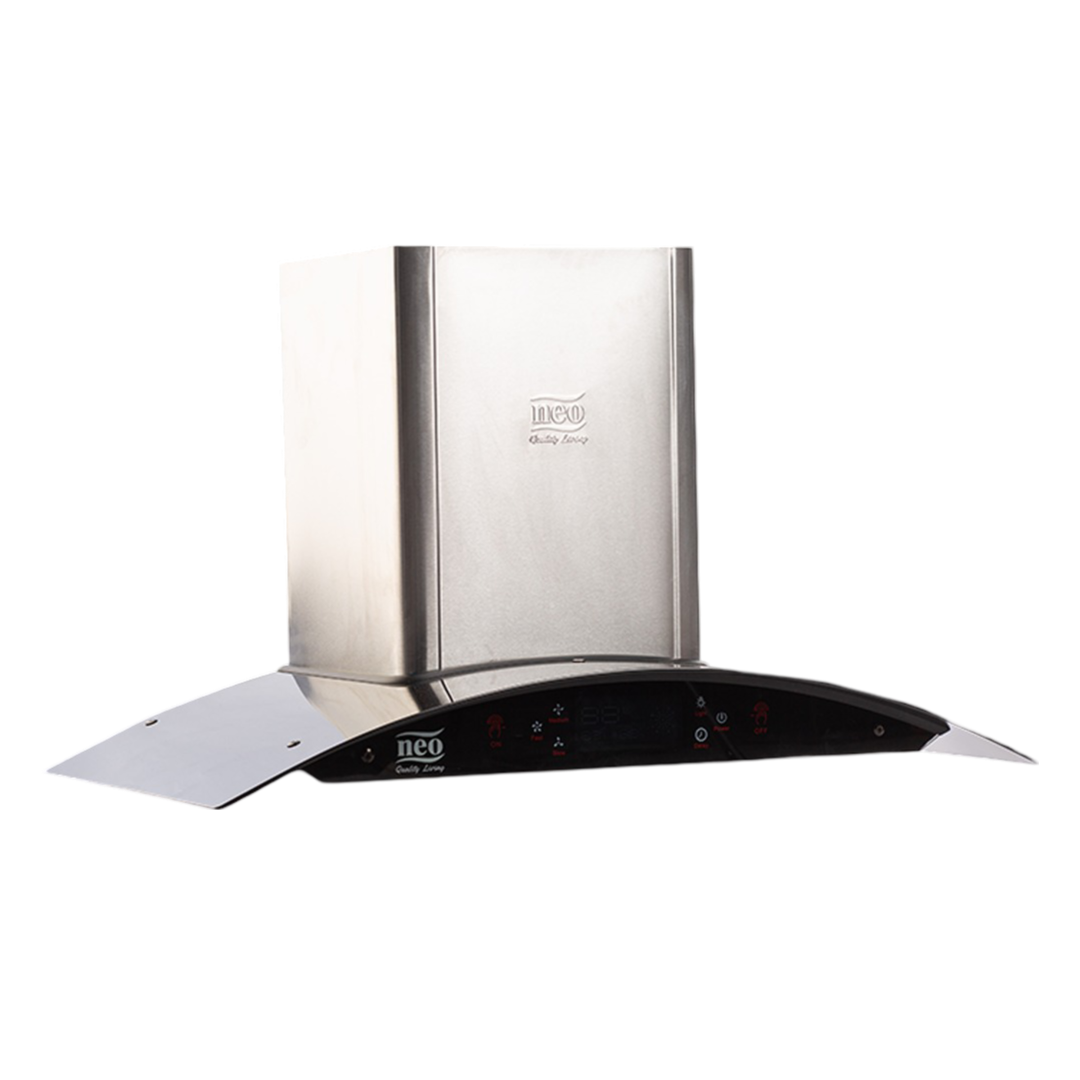 Neo Glass Hood Baffle Touch Chimney